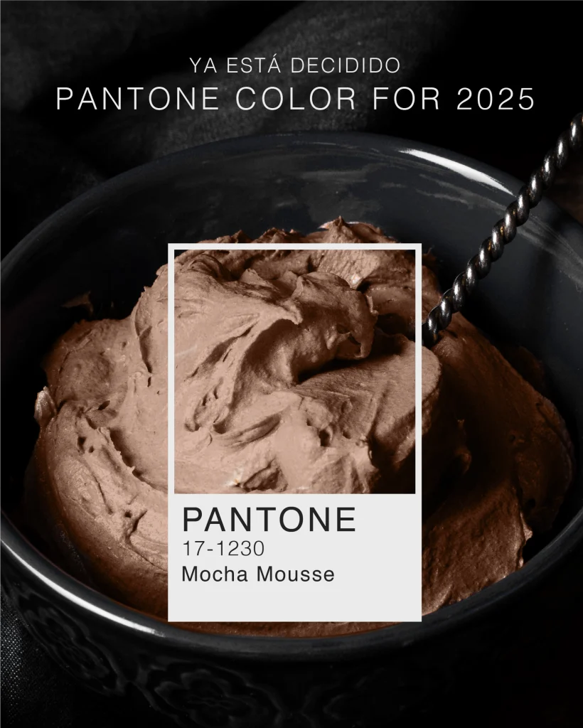 El Color del Año Pantone Mocha Mousse